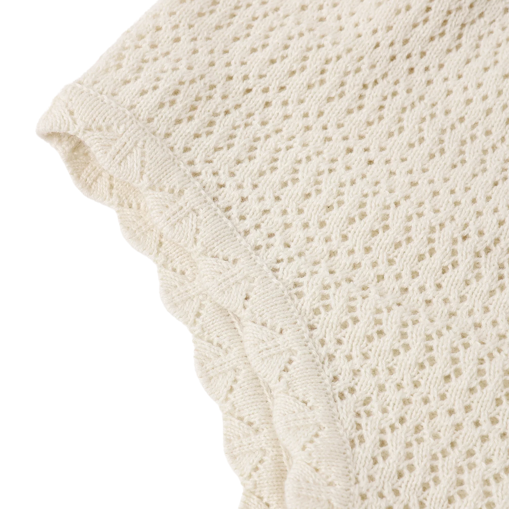 Scallop Knit Baby Set