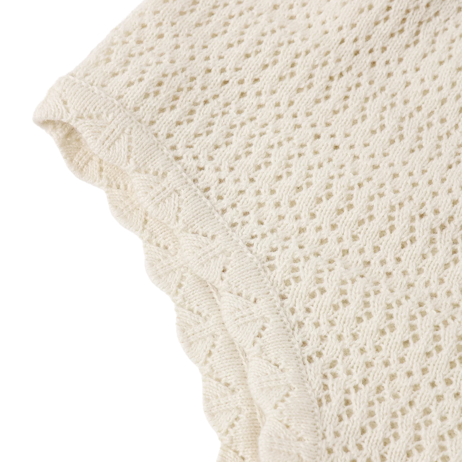 Scallop Knit Baby Set