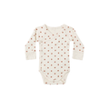 Side Snap Bodysuit Red Hearts