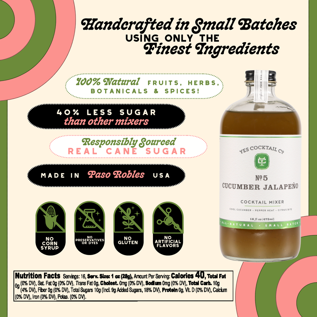 Cucumber Jalapeno Cocktail Mixer | In Shoppe Pickup Only