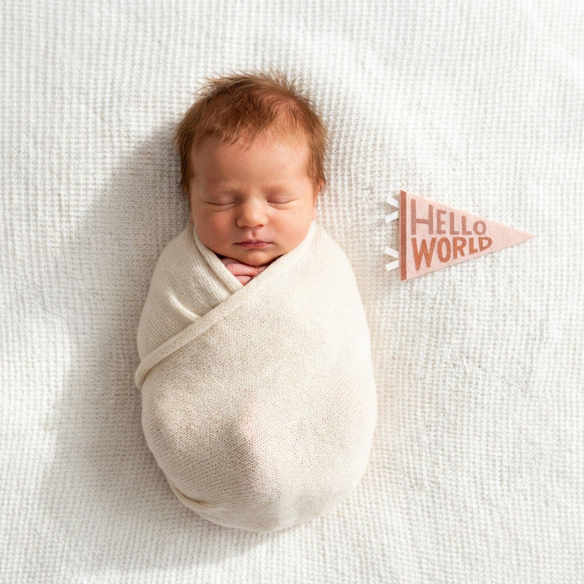 Mountain Fields Baby Milestone Pennant