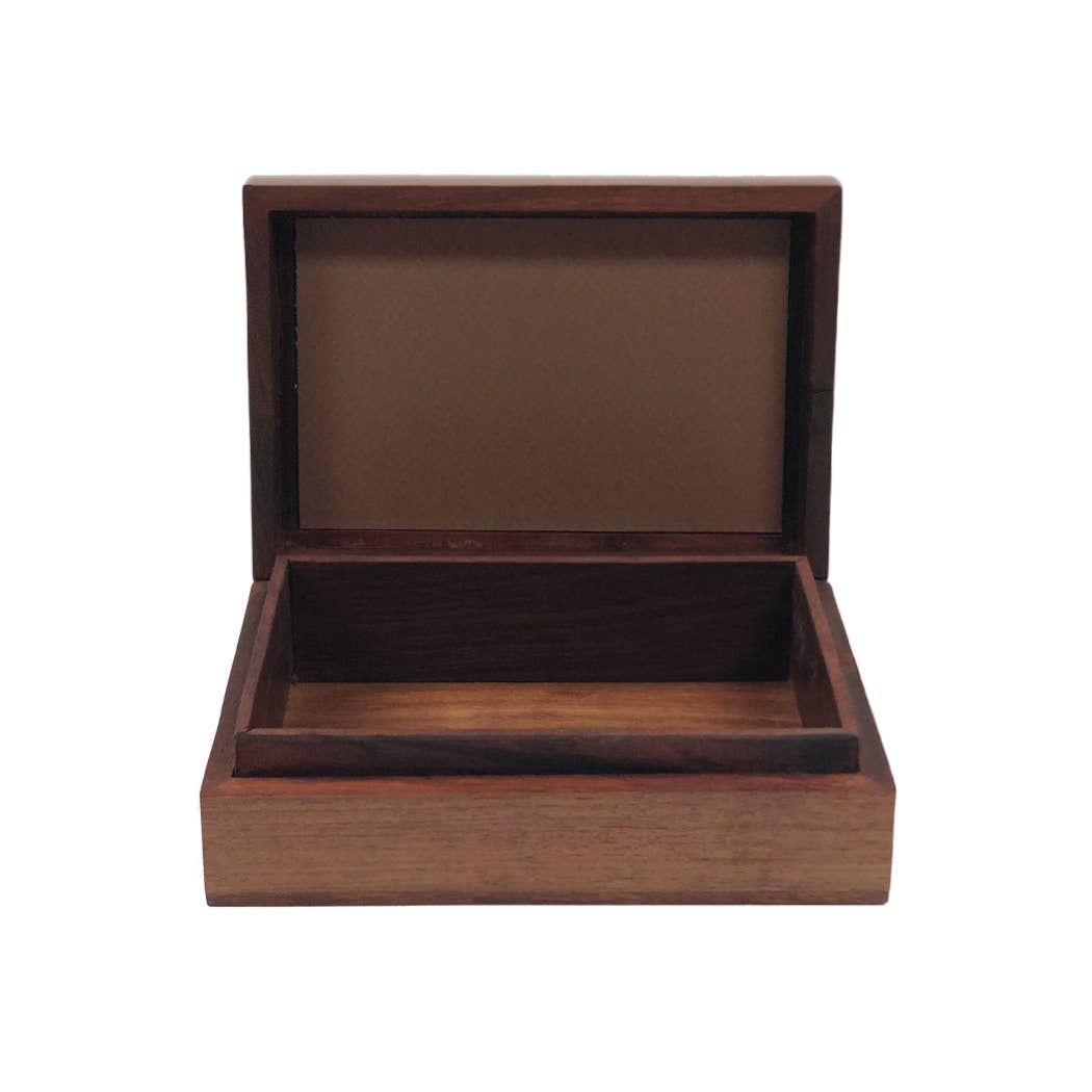 Fox Hunting Scene Vintage Wood Box | In Shoppe Pickup Only