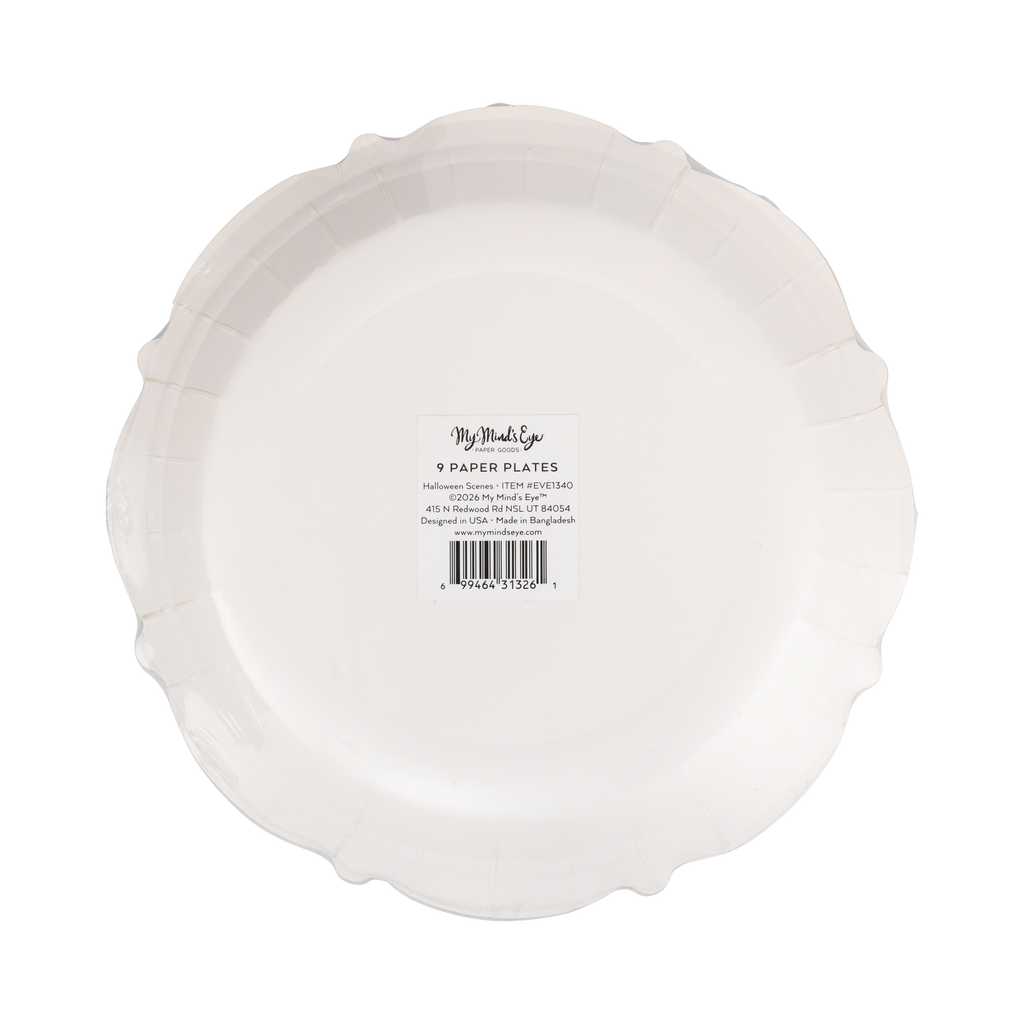 Halloween Scenes Plate Set