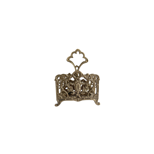 Antiqued Brass Napkin Holder