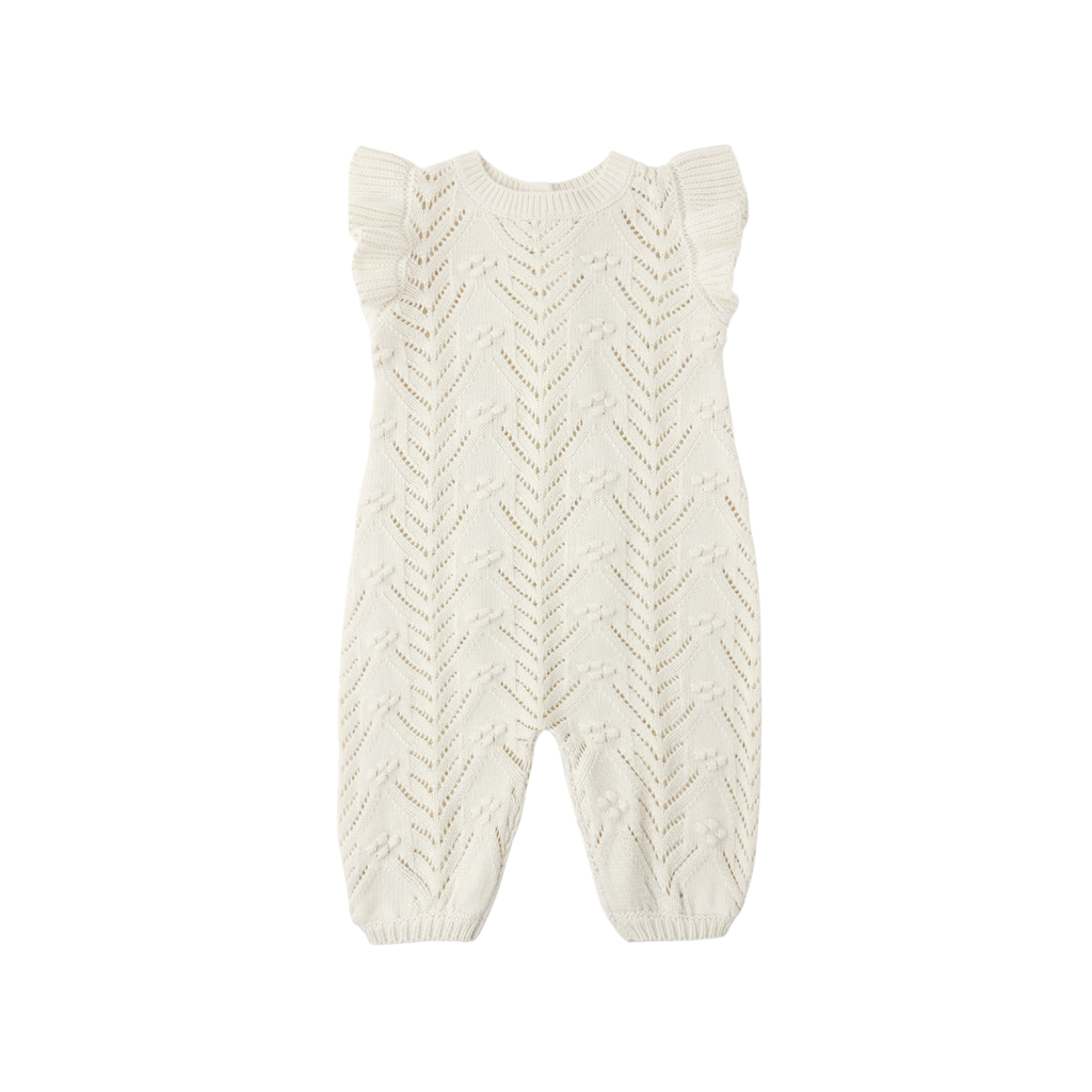 Mira Knit Romper | Natural