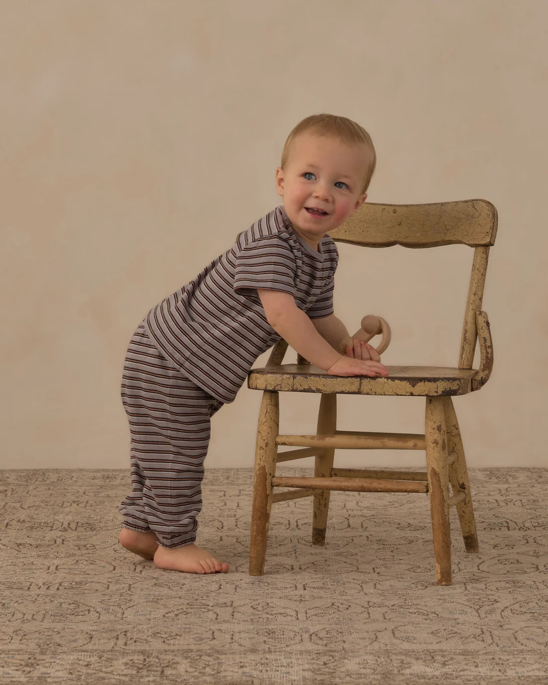 Jersey Tee & Pant Set | Vintage Stripe