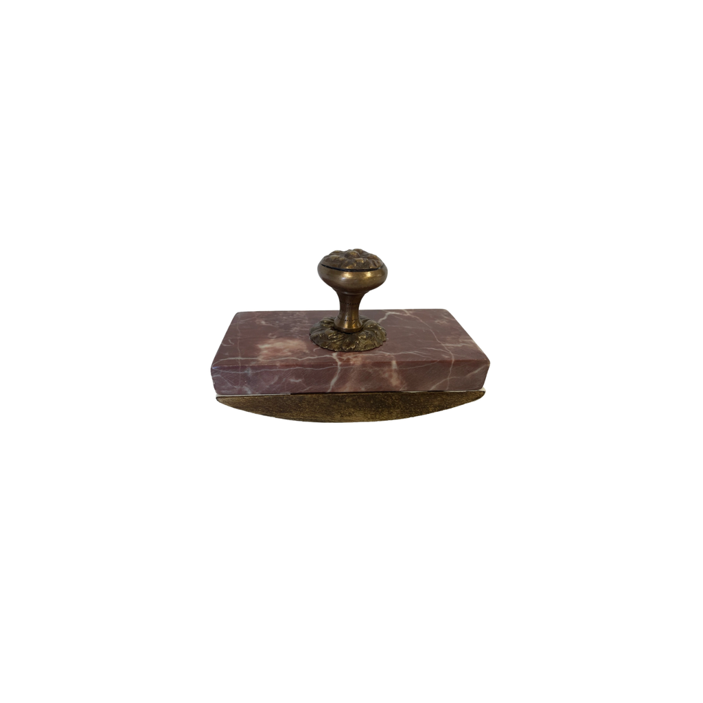 Red Granite Vintage Ink Blotter