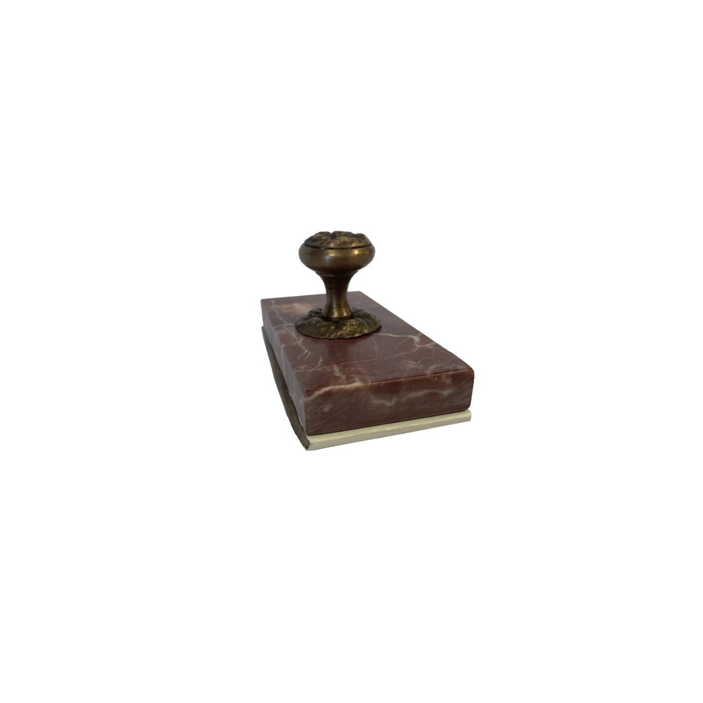 Red Granite Vintage Ink Blotter