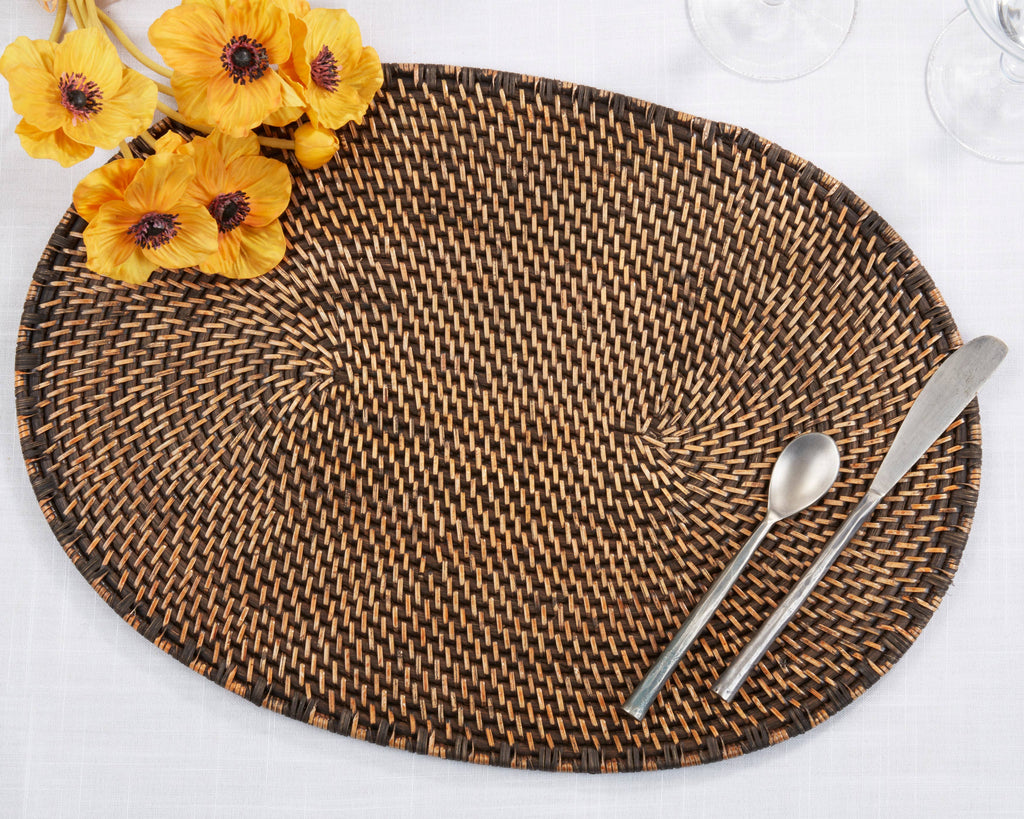 Woven Rattan Placemat | In Shoppe Pickup Only