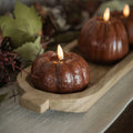 Bronze Short Pumpkin Candle