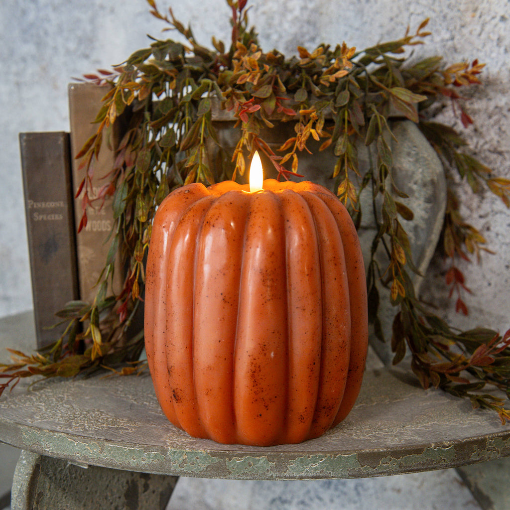Orange Pumpkin Candle