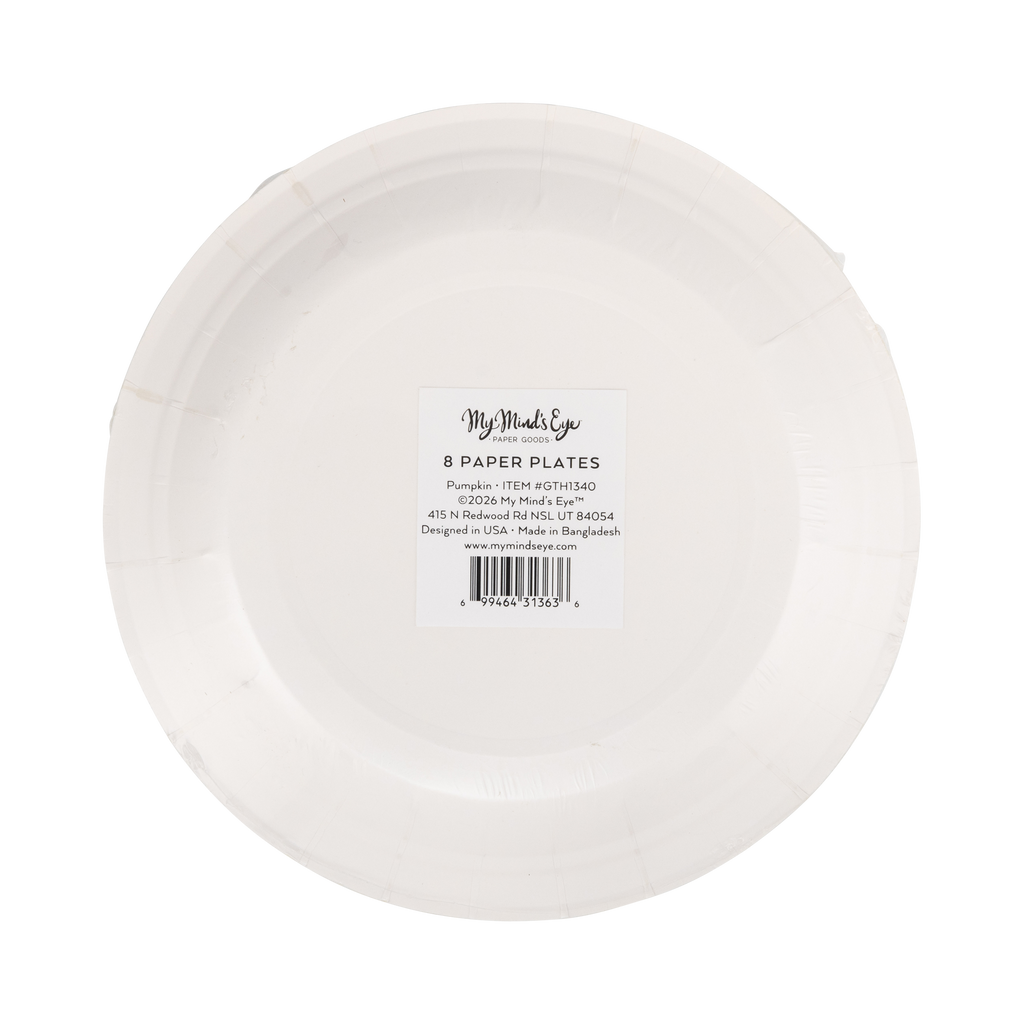 Pumpkin Line Art Plate Set