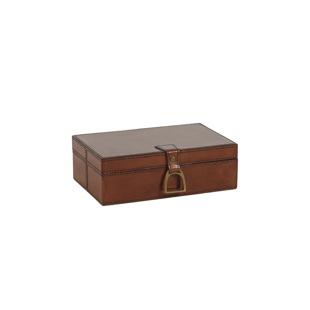 Leather & Brass Box | In Shoppe Pickup Only