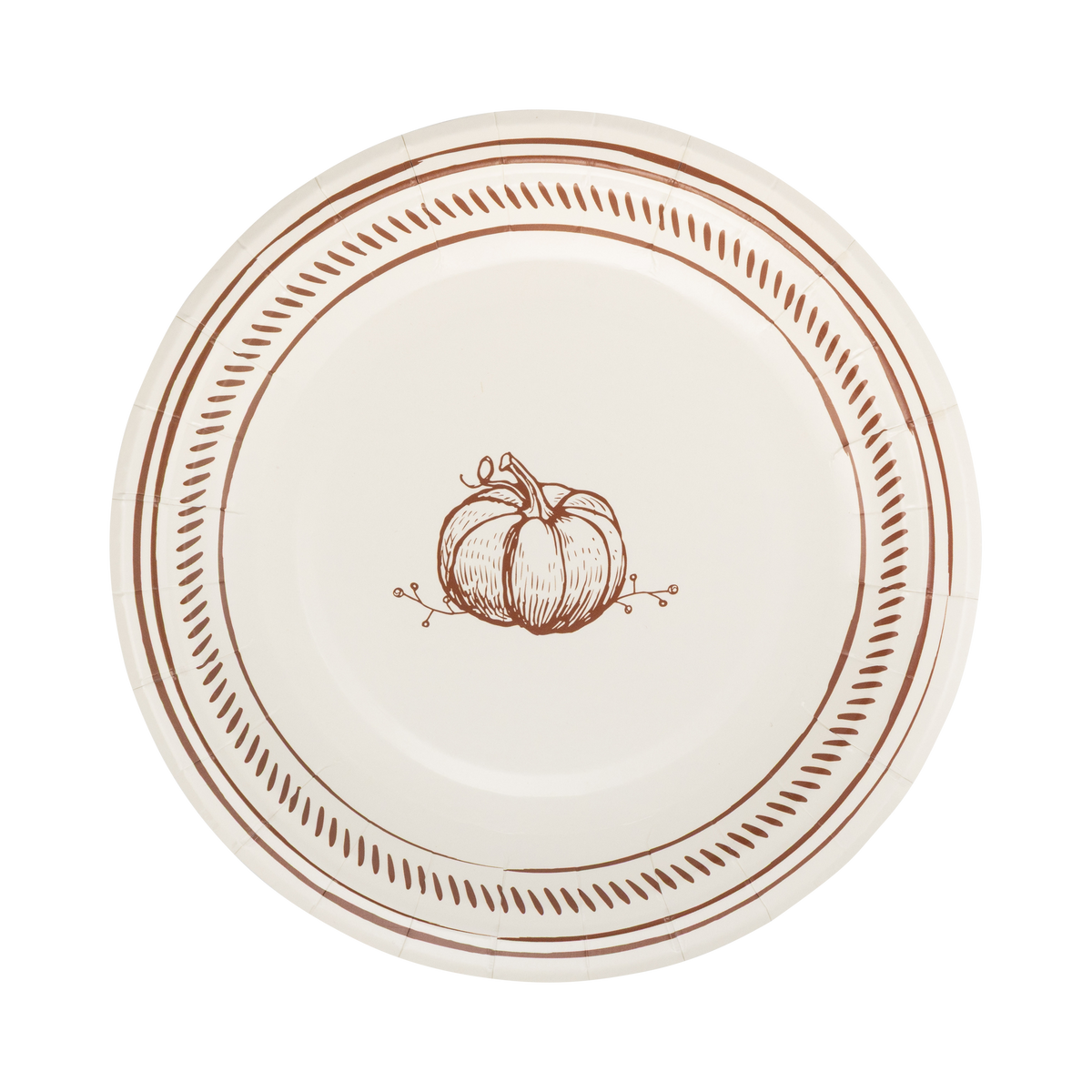 Pumpkin Line Art Plate Set