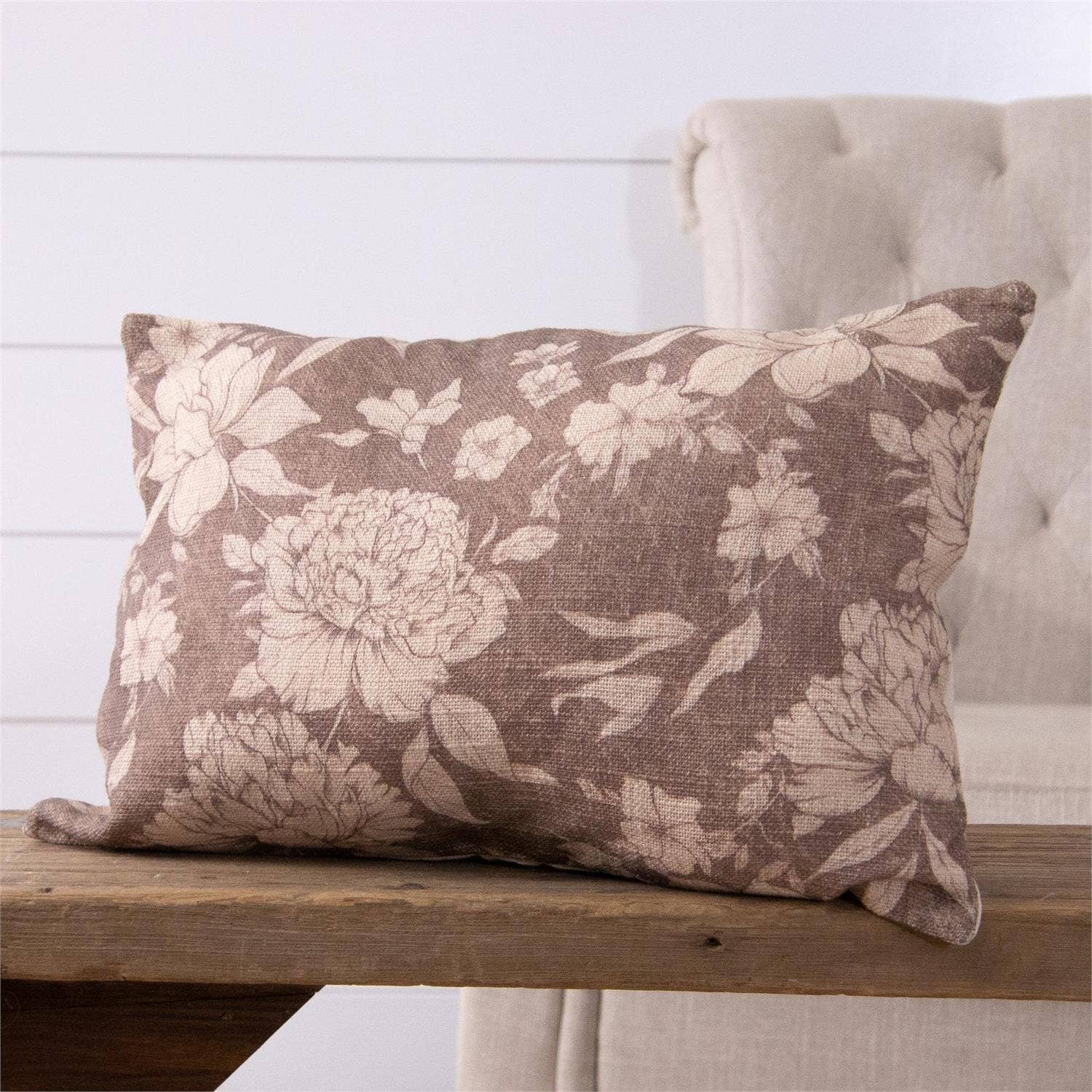 Lumbar Pillow | Sepia Floral