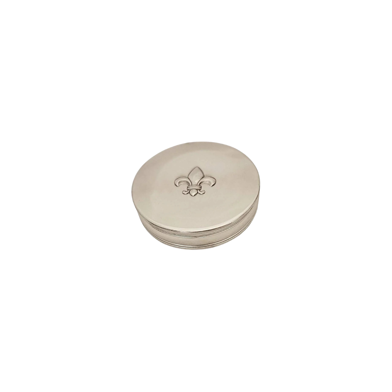 Fleur d' Lis Pewter Hinged Box