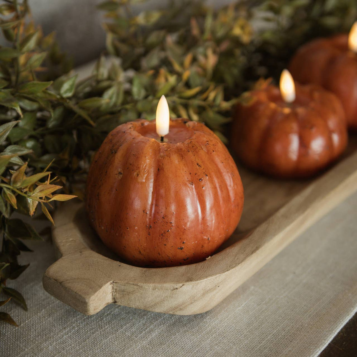 Orange Tall Pumpkin Candle