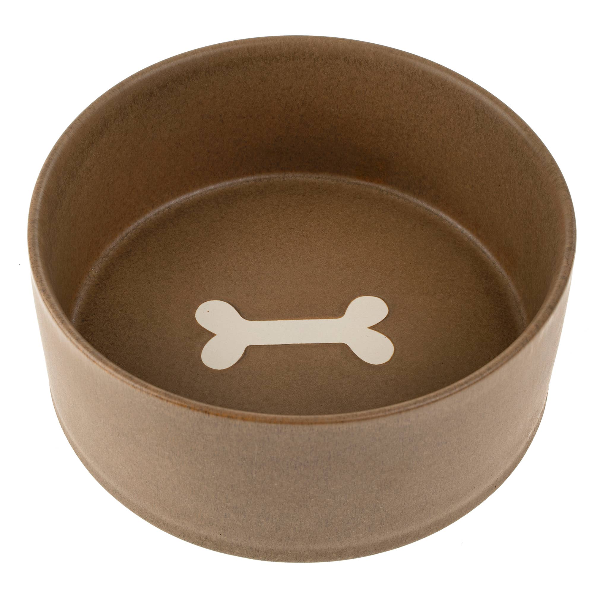 Large Pottery Pet Bowl | Earth | In Shoppe Pickup Only