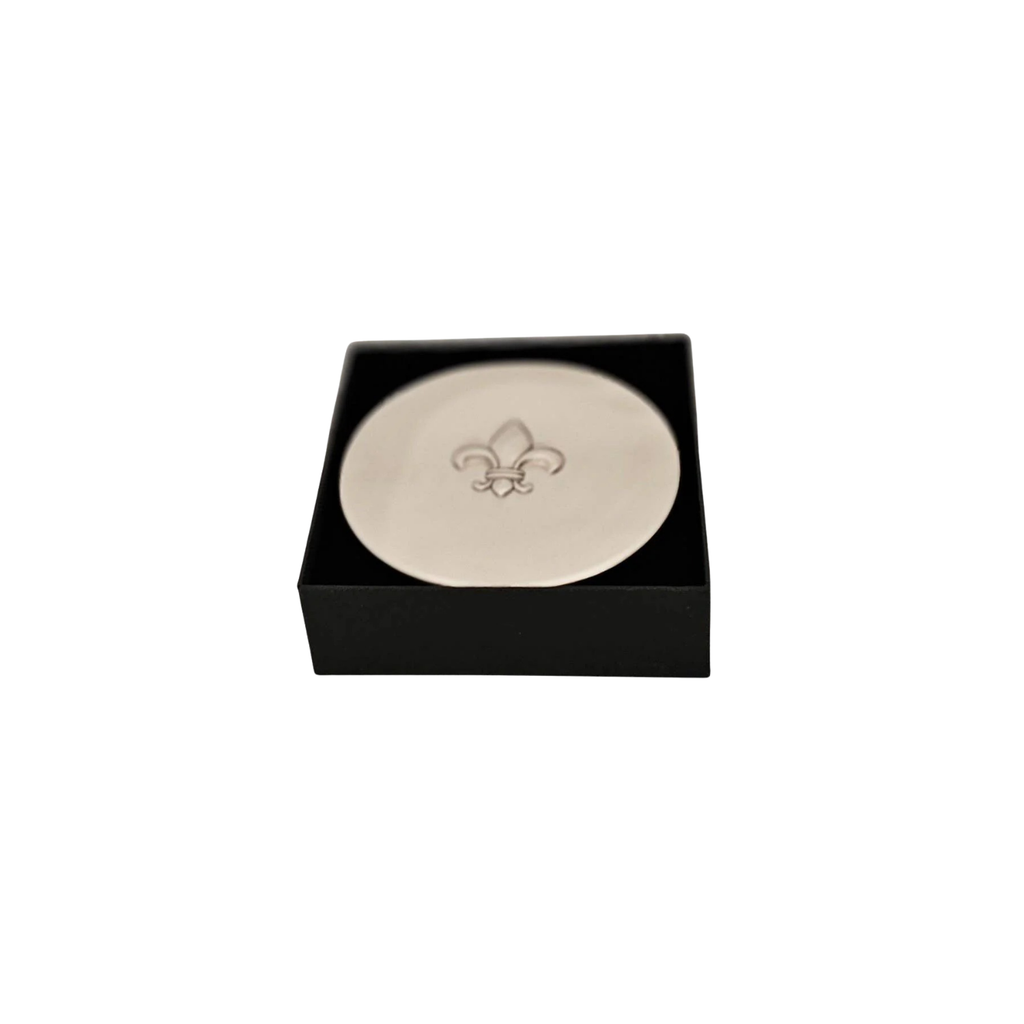 Fleur d' Lis Pewter Hinged Box