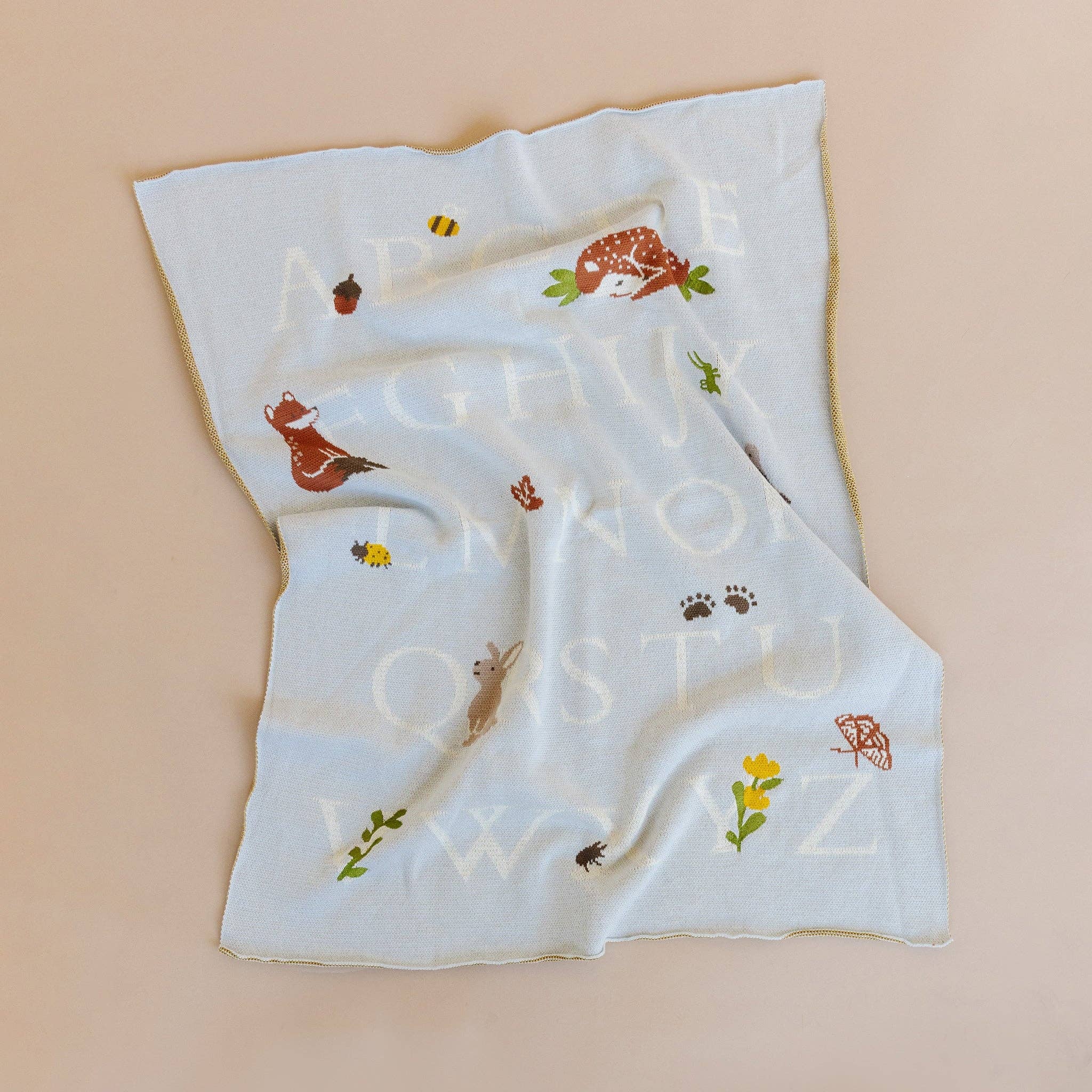 Alphabet Woodland Blanket