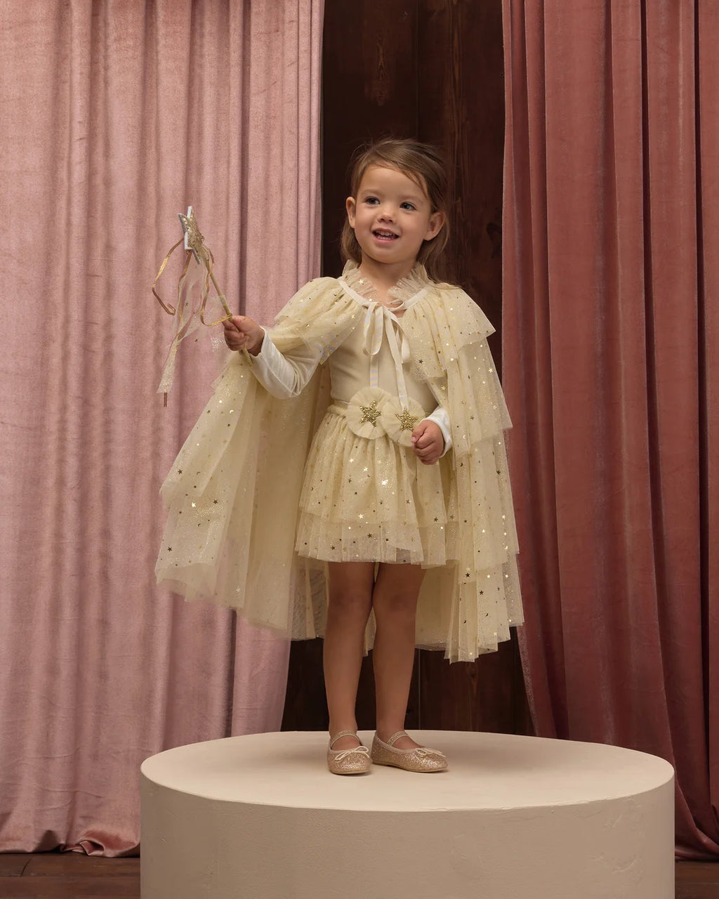 Tulle Cape | Champagne Star