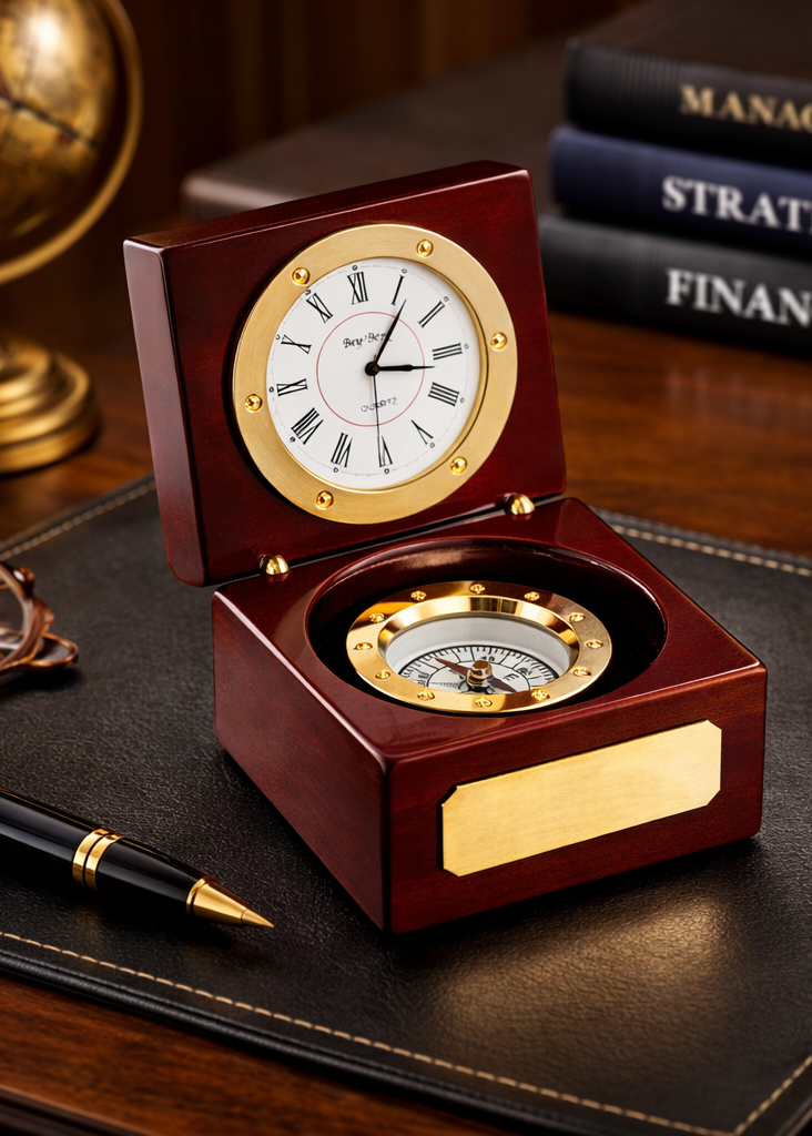 Rafael Compass and Clock Box | Rosewood