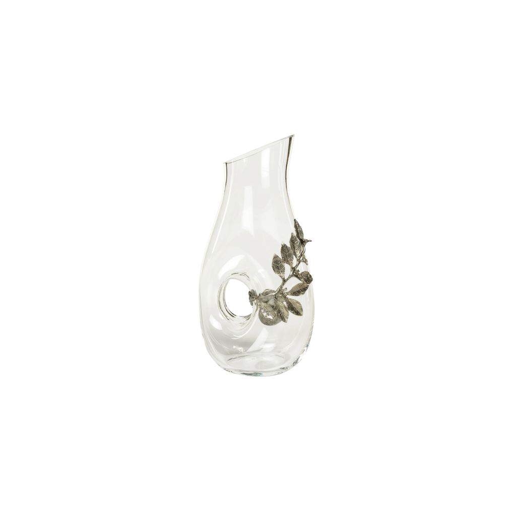 Lemon Pewter and Glass Off-Center Pitcher | In Shoppe Pickup Only