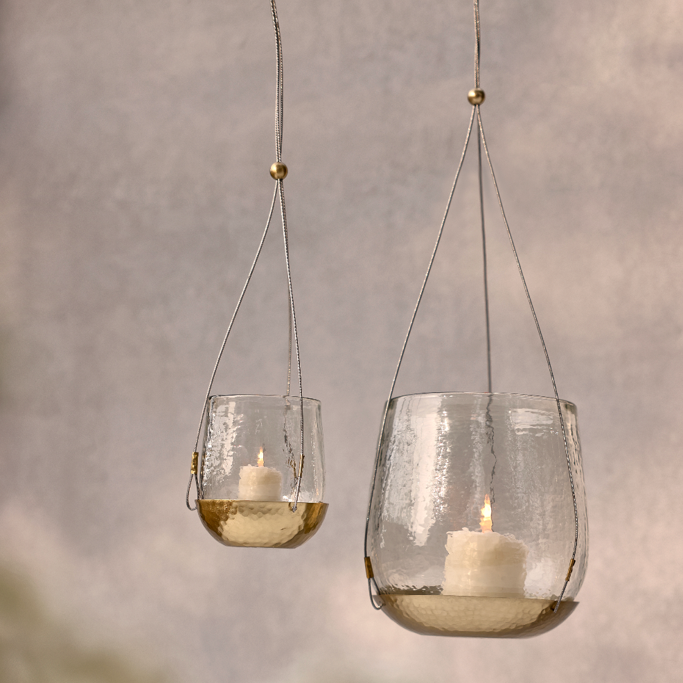 Pebbled Hanging Lantern | In Shoppe Pickup Only