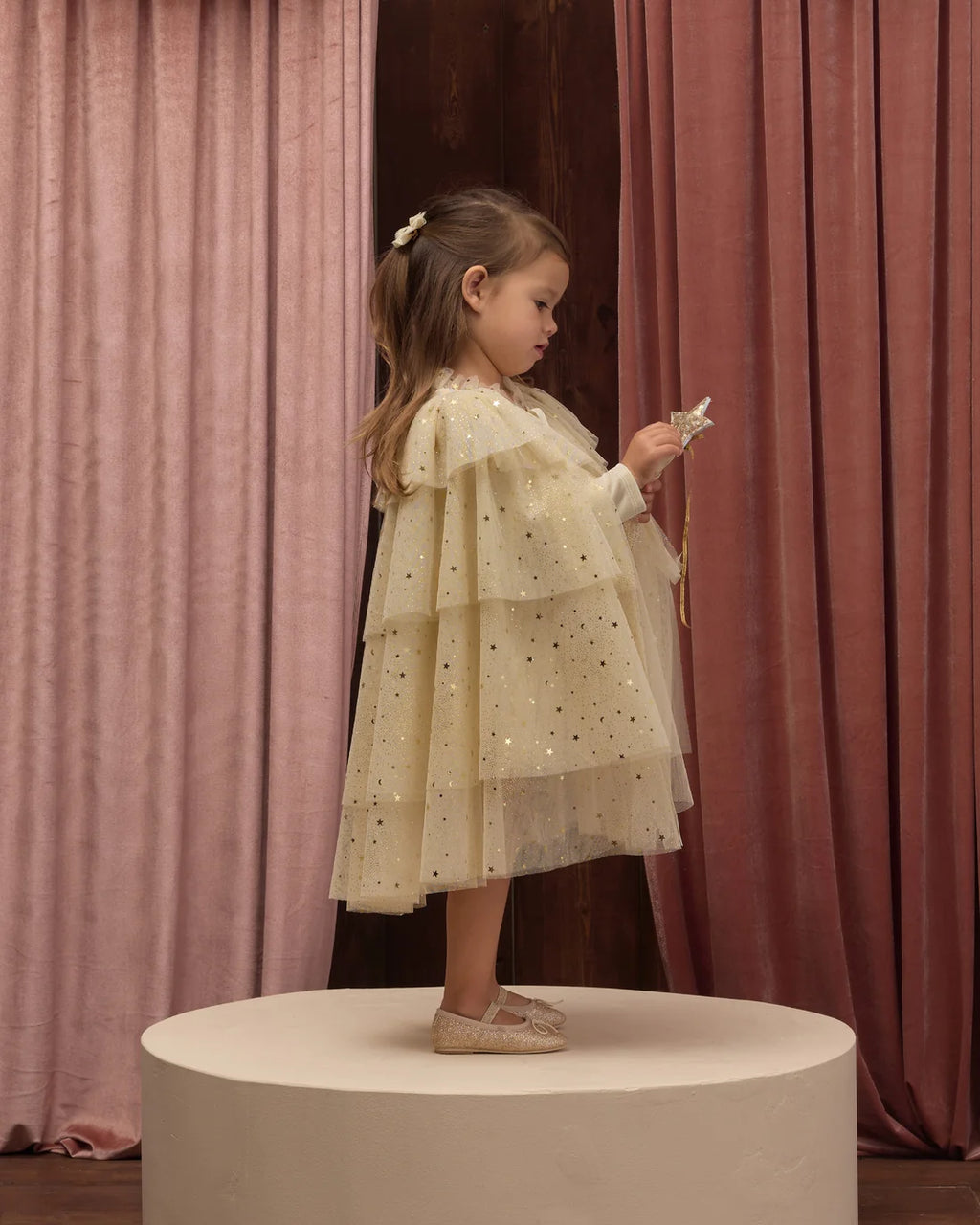 Tulle Cape | Champagne Star