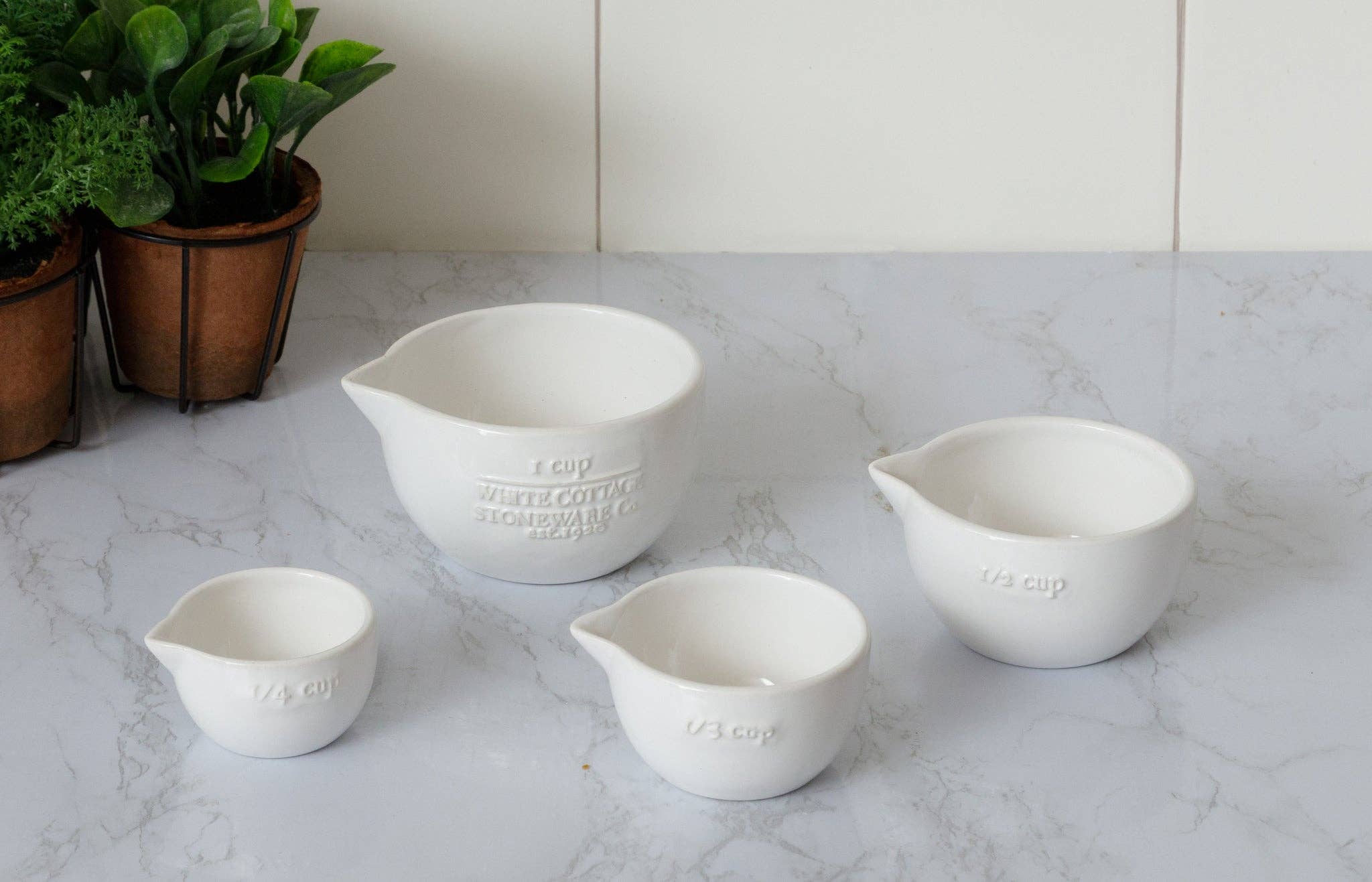 Ceramic Cottage Measuring Cups | In Shoppe Pickup Only