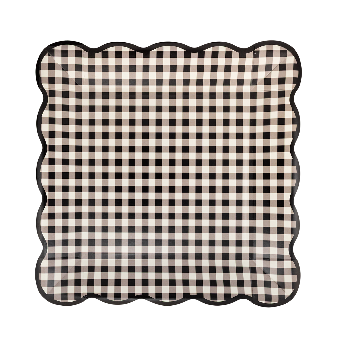 Gingham Plate Set | Black