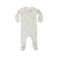 Bamboo Zip Footie l Blue Floral