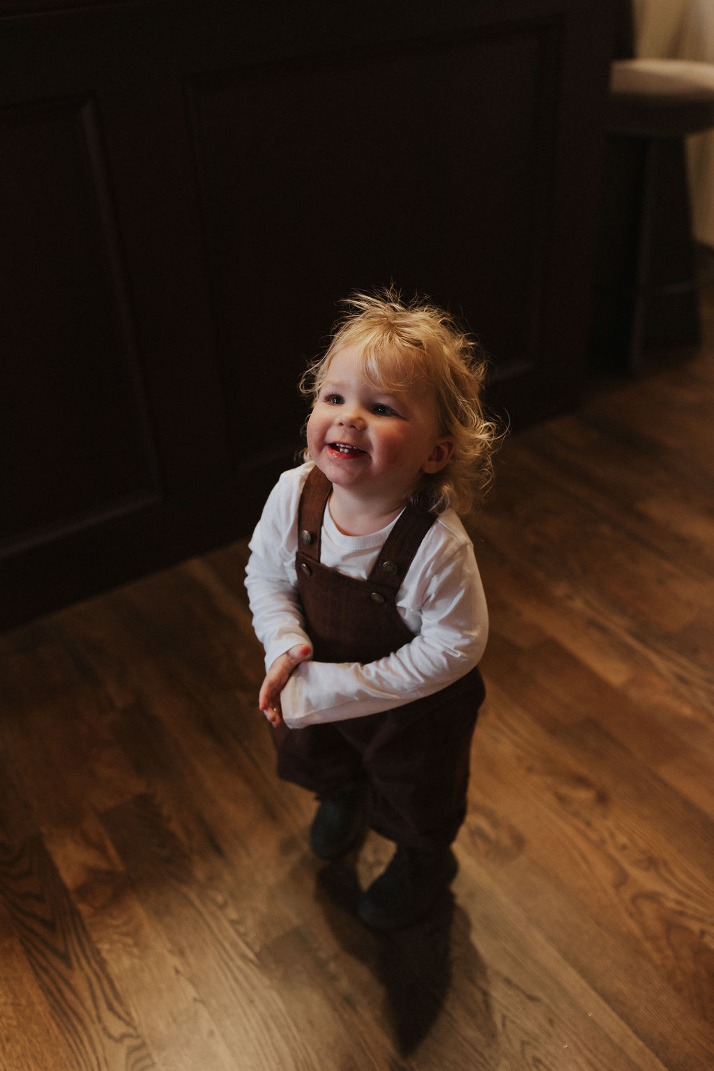 Cargo Baby Overall l Brown Plaid