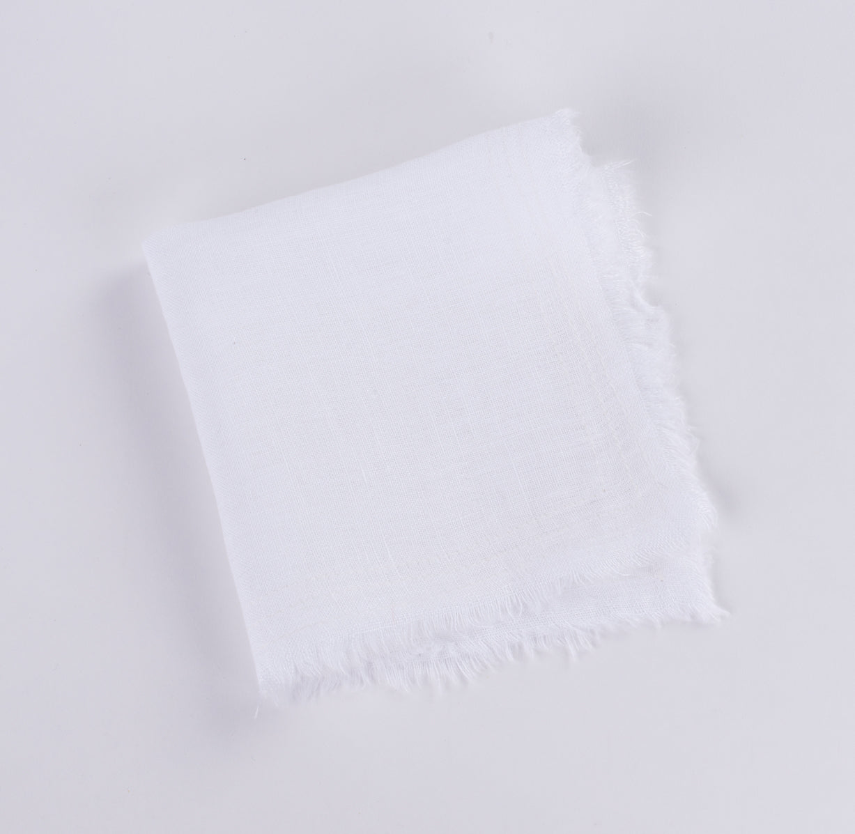 Brisbane Linen Cocktail Napkin Set | White