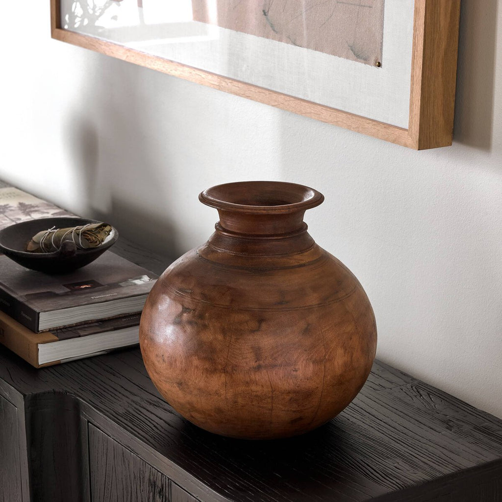 Found Wooden Jar | In Shoppe Pickup Only