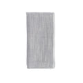 Gray textured blanket on a white background
