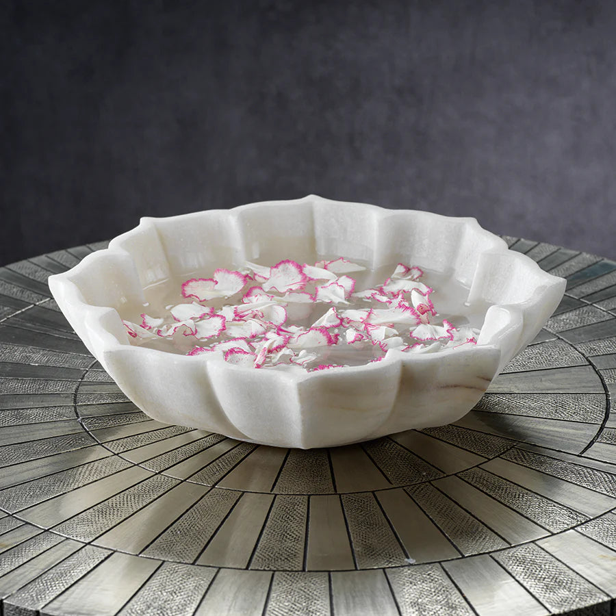 Lotus Marble Bowl | In Shoppe Pickup Only