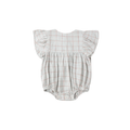 Kalea Romper | Light Blue Plaid
