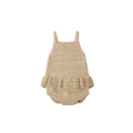 Knit Ruffled Romper | Heathered Honey
