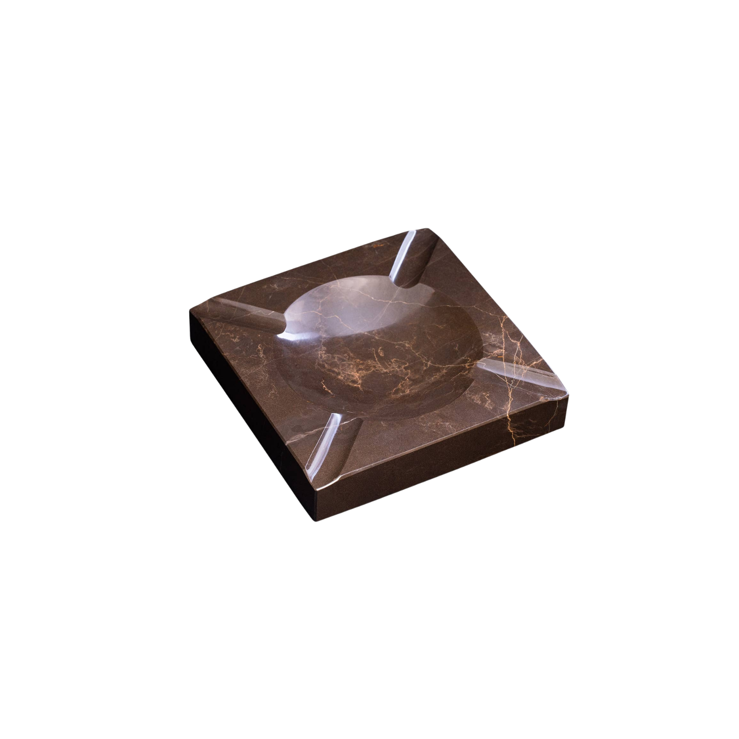 Marble Four Cigar Ashtray | Brown | In Shoppe Pickup Only