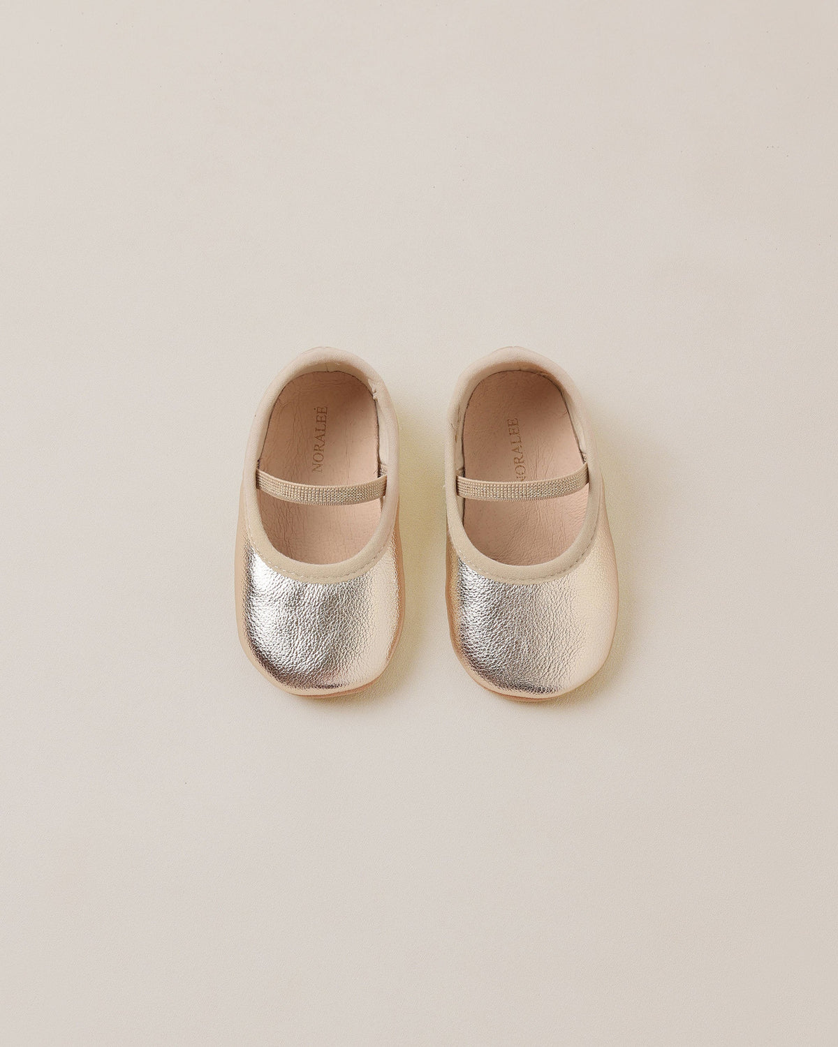 Baby Ballet Flats l Gold Sparkle