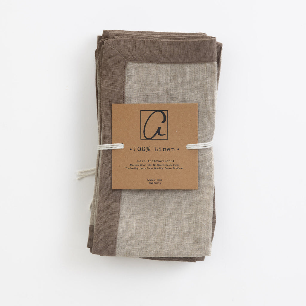 Cartwright Dinner Napkins | Walnut Brown