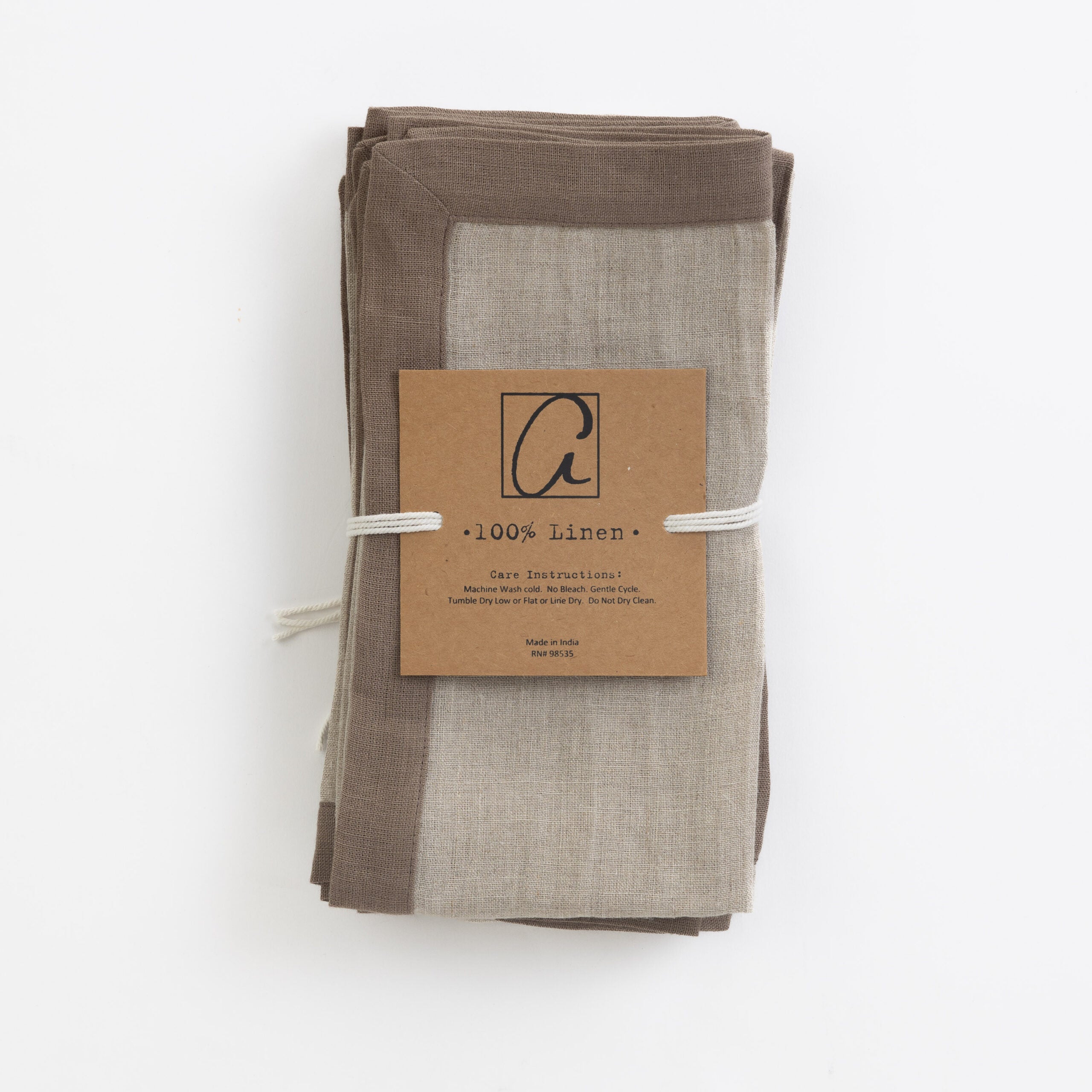 Cartwright Dinner Napkins | Walnut Brown