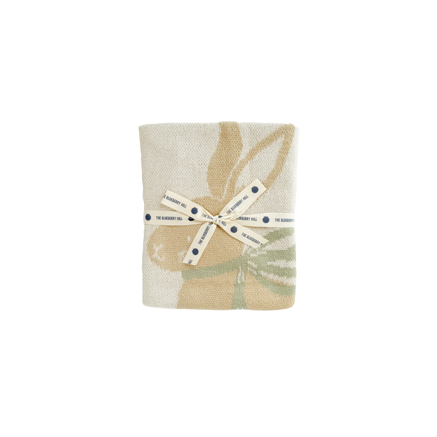 Pastel Floral Bunny Blanket l Organic Cotton - Pastel