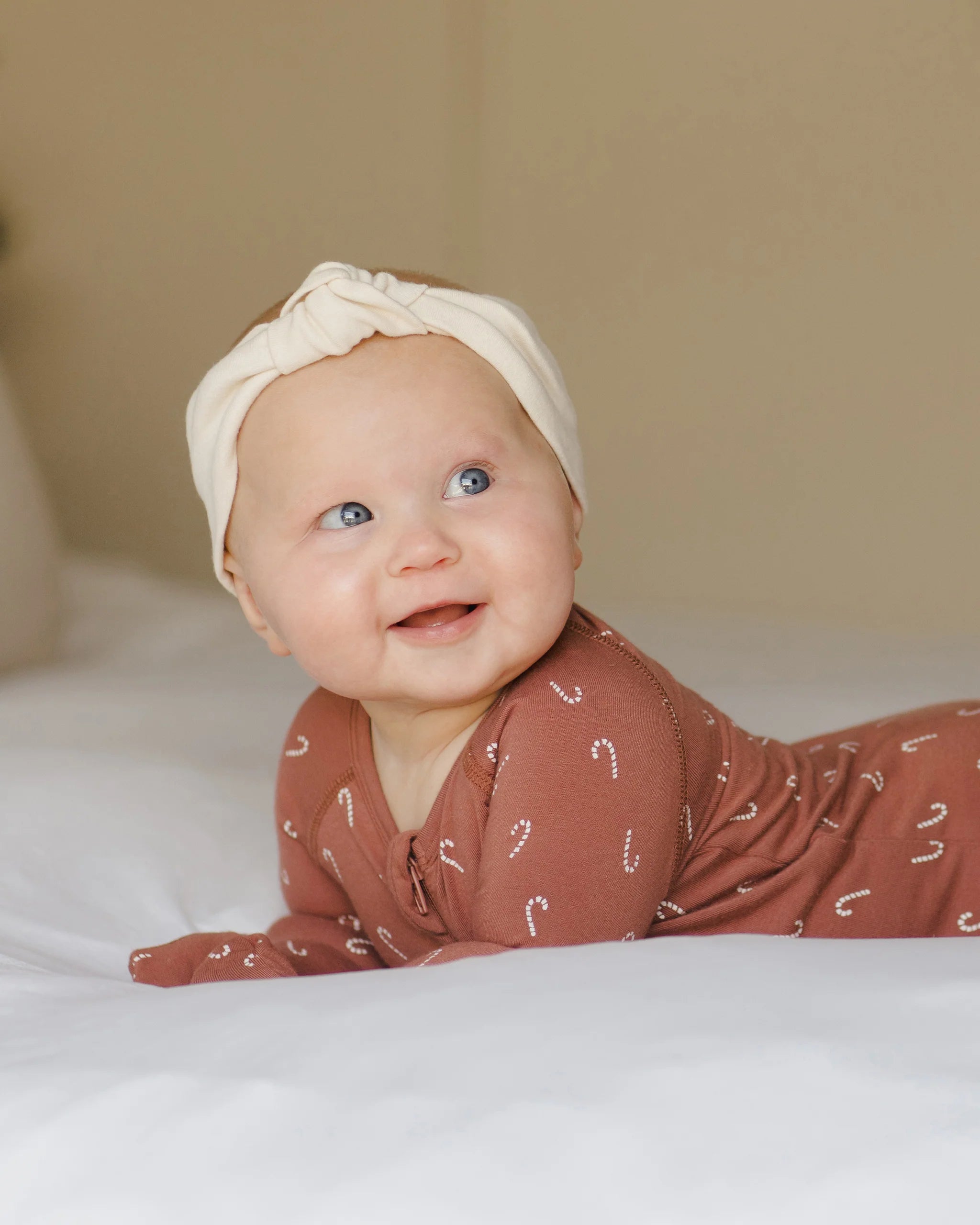 Bamboo Zip Footie | Candy Canes