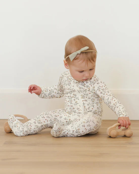 Bamboo Zip Footie l Woodland