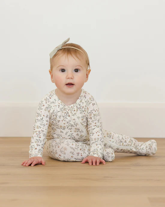 Bamboo Zip Footie l Woodland