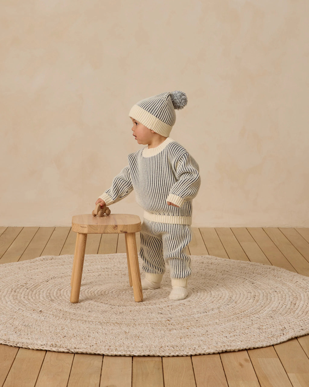 Chunky Knit Pant l Ocean