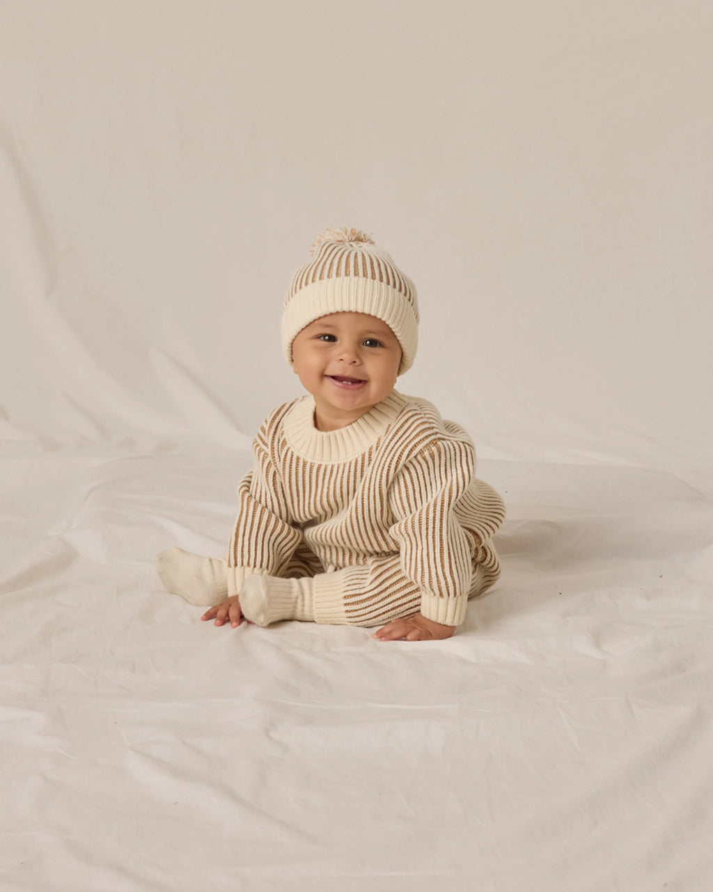 Relaxed Knit Sweater l Gold