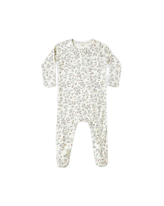 Bamboo Zip Footie l Woodland